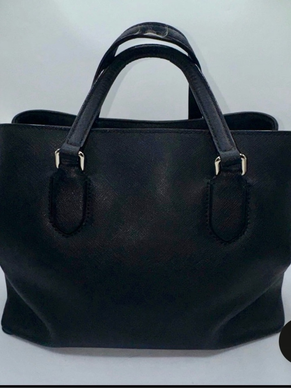 Kate Spade Laurel Way Evangalie Black Saffiano Leather satchel crossbody - Picture 2 of 5